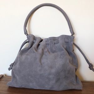 Clare Vivier Henri Gray Suede Bag NWT